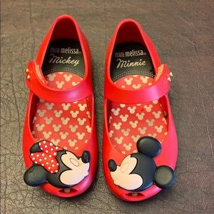 Mini Melissa Mickey and Minnie shoes